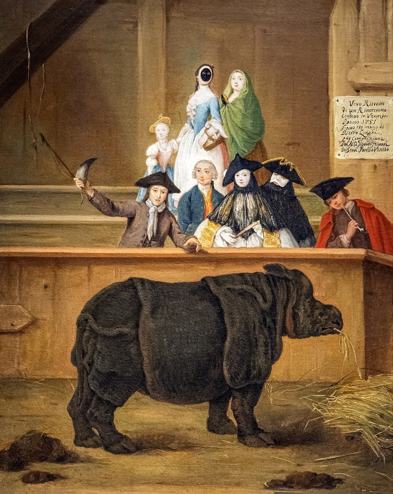 El rinoceronte (Clara en Venecia) — Pietro Longhi
