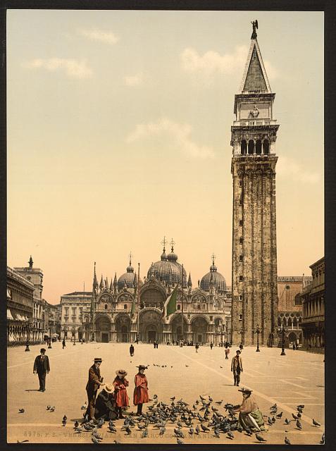 St. Mark's Place with campanile — Detroit Publishing Co.