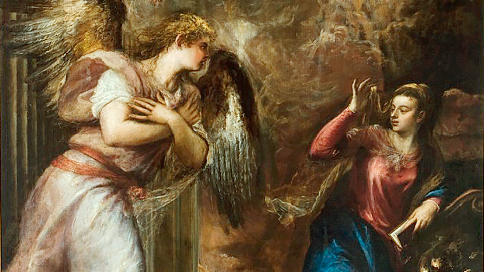 La Anunciación — Tiziano Vecellio