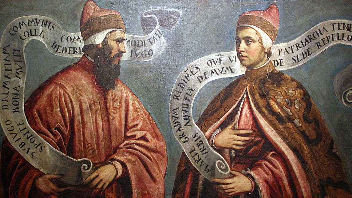 Pietro Orseolo II y Ottone Orseolo — Domenico Tintoretto