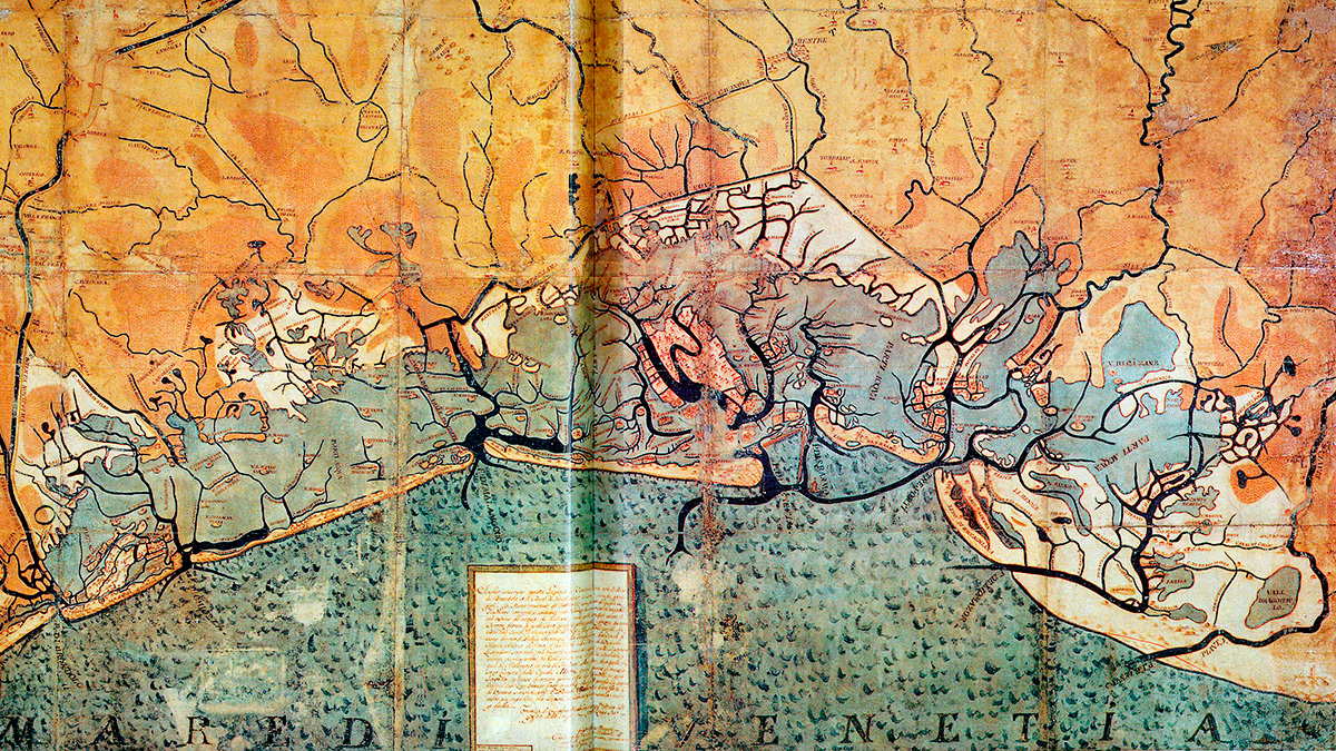Mapa de la laguna de Venecia — Cartografía veneciana