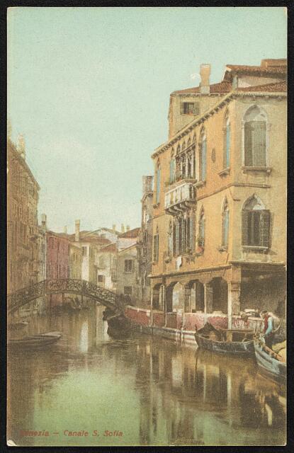 Venezia — Canale S. Sofia — Ferdinando Ongania (ed.)